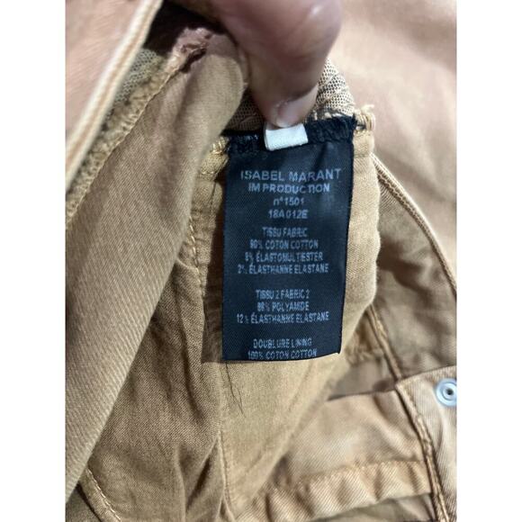 Isabel Marant Etoile Alone Capri Pants With Ankle Zip Sz 40 - Picture 8 of 9